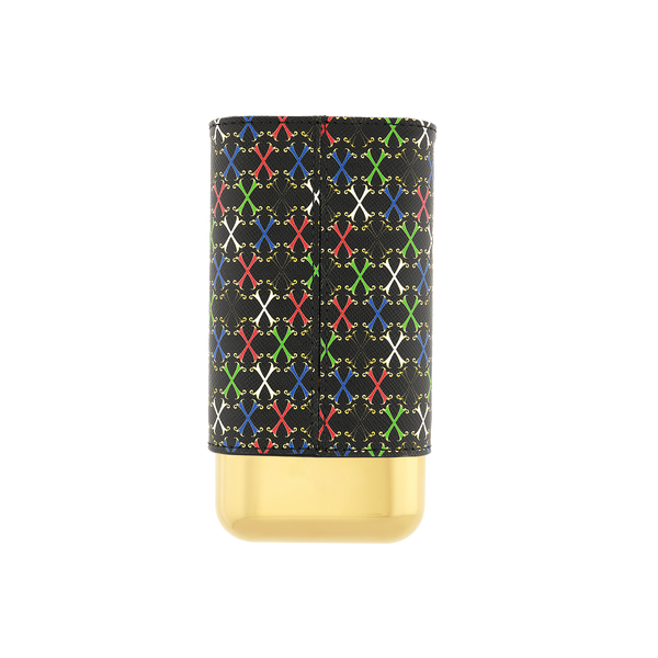 S.T. Dupont Fuente Multicolor 3 Cigar Leather Case 183460