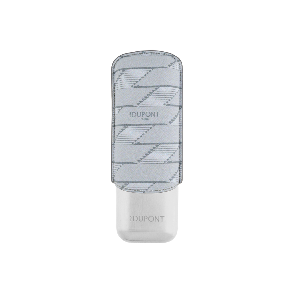 S.T. Dupont 1872 LIGHT GRAY 2-CIGAR CASE 183480