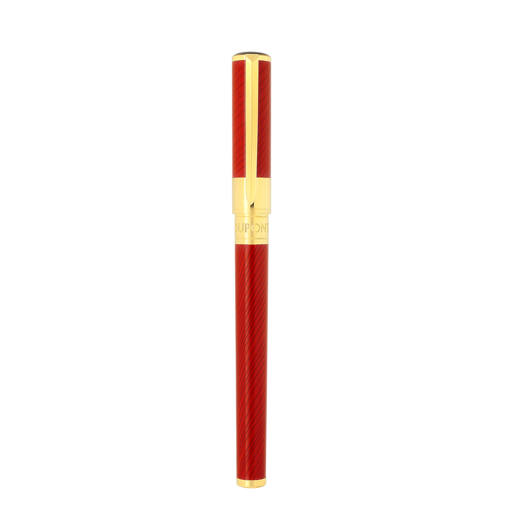S.T. Dupont D Initial  ROLLERBALL PEN Horse Red 272080