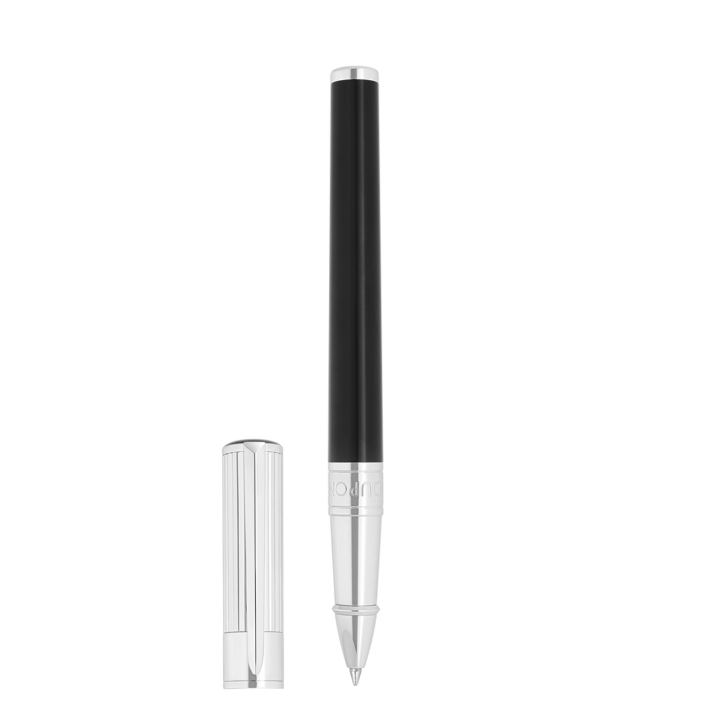 S.T. Dupont WI Initial Rollerball Pen Black/Chrome 272201