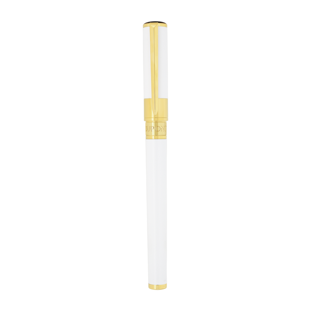 S.T. Dupont initial Rollerball Pen White/Gold 272217