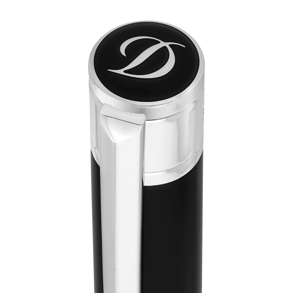 S.T. Dupont D Initial Ballpoint Pen Black / Chrome  275200