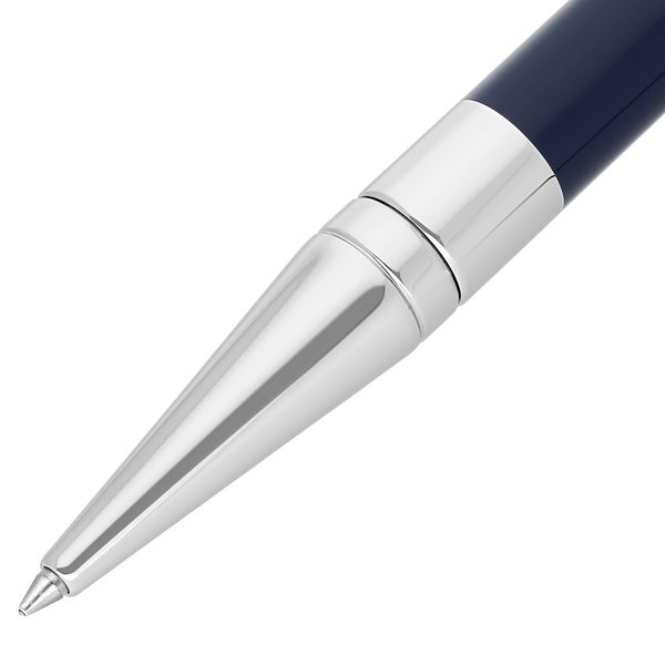 S.T. Dupont D Initial Ballpoint Pen Blue / Chrome 275205