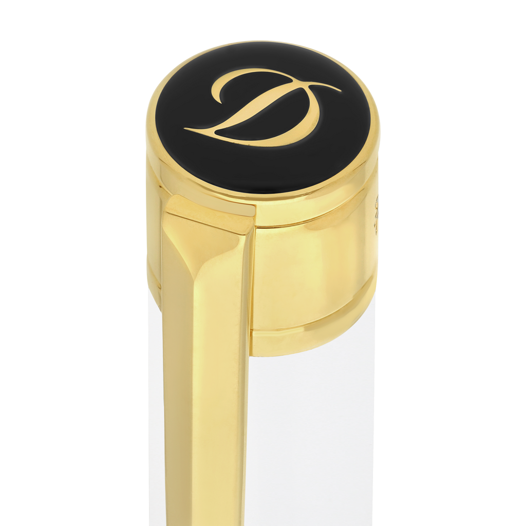 S.T. Dupont D Initial Ballpoint Pen White / Gold 275217