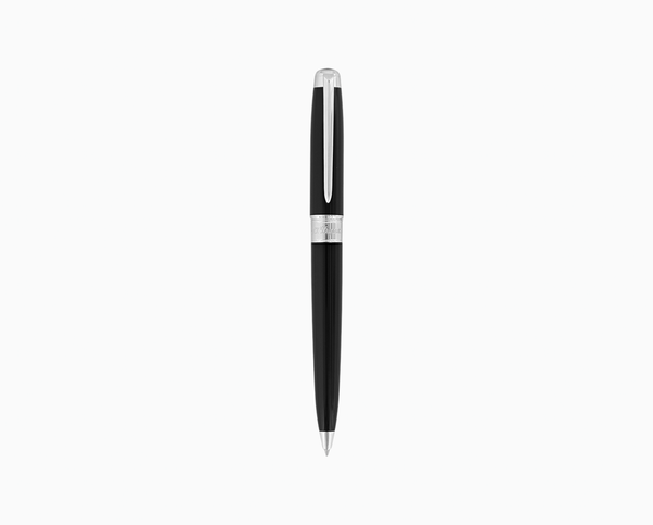 S.T. Dupont BALLPOINT PEN LINE D ETERNITY LARGE BLACK AND PALLADIUM  425220L