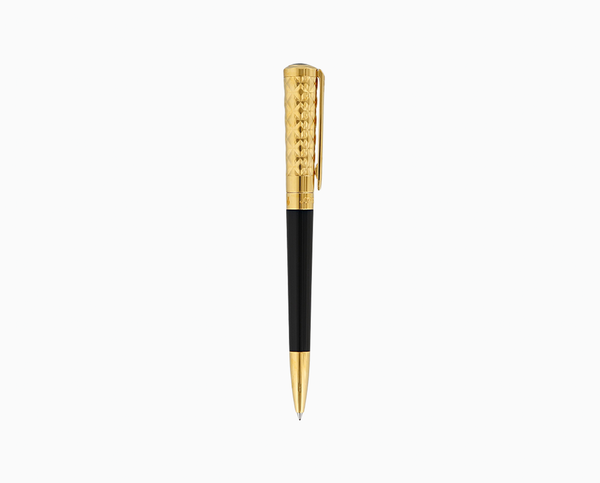 S.T. Dupont LIBERTÉ BALLPOINT PEN DUO LACQUER AND GOLDSMITH BLACK AND GOLD - 465221F