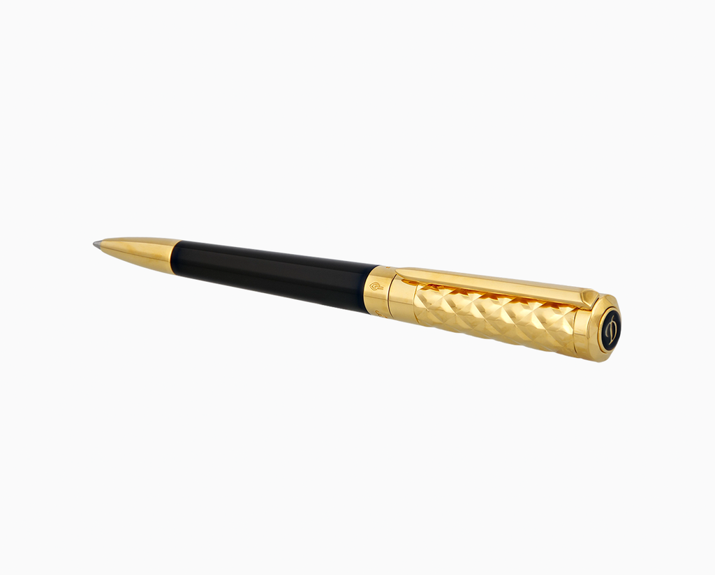 S.T. Dupont LIBERTÉ BALLPOINT PEN DUO LACQUER AND GOLDSMITH BLACK AND GOLD - 465221F