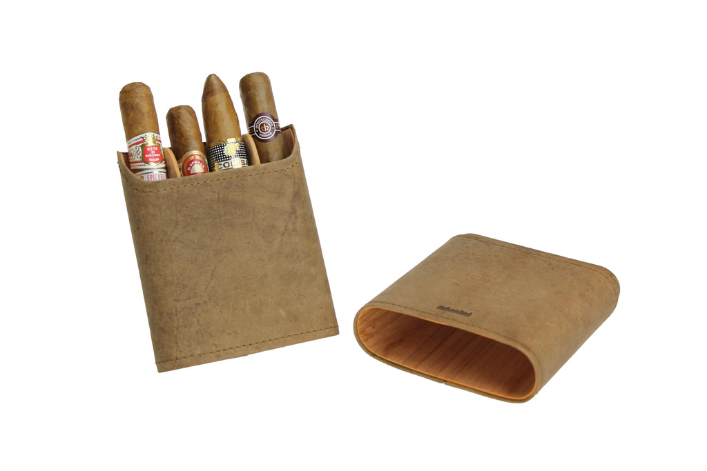 Adorini Cigar Case real leather 3-5 cigars Brown 4220