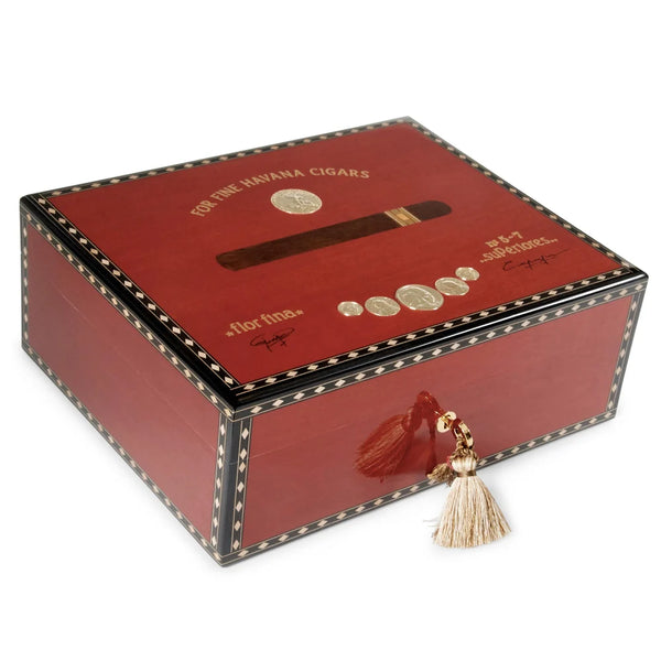 Elie Bleu - Medals Red Sycamore Humidor for 75 cigars ME15SY075R
