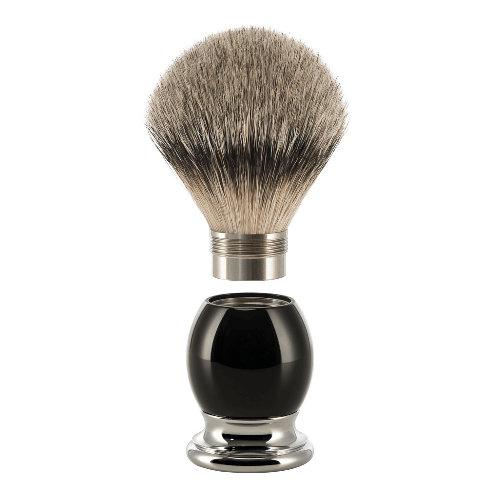 MUHLE - SOPHIST Black Shaving Set Silvertip Brush and Mach 3 with Bowl S 93 K 44 S
