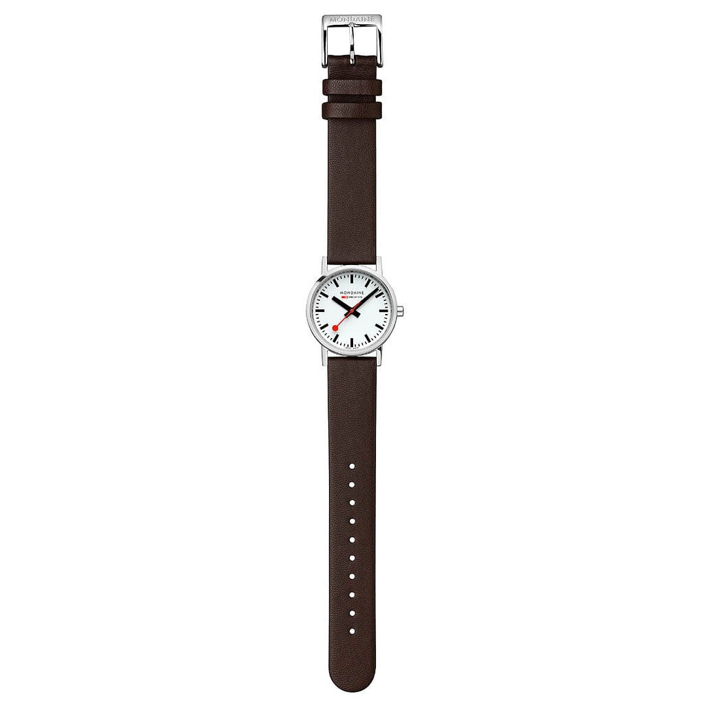 Mondaine Classic 30mm Brown Vegan Leather Watch A658.30323.11SBGV