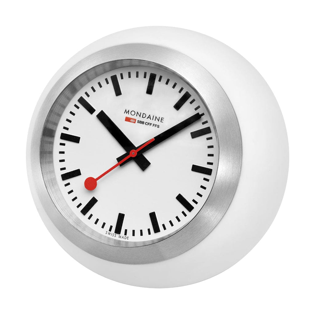 Mondaine TABLE CLOCK, 41MM, WHITE DIAL/WHITE BALL - A660.30335.16SBA