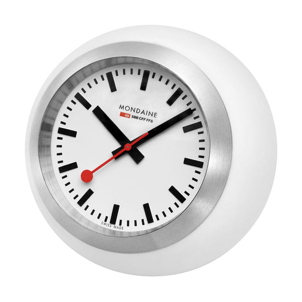 Mondaine TABLE CLOCK, 41MM, WHITE DIAL/WHITE BALL - A660.30335.16SBA
