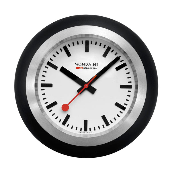 Mondaine TABLE CLOCK, 41MM, WHITE DIAL/BLACK BALL - A660.30335.16SBO
