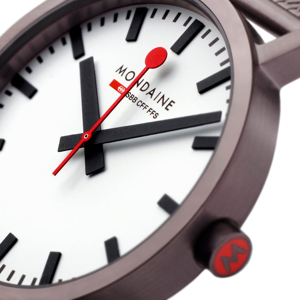 MONDAINE CLASSIC,40MM, IP Brown Stainless Steel Mesh strap Watch  A660.30360.1BSBZ