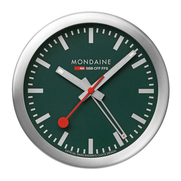 Mondaine TABLE CLOCK, 125 MM, FOREST GREEN- A997.MCAL.66SBV