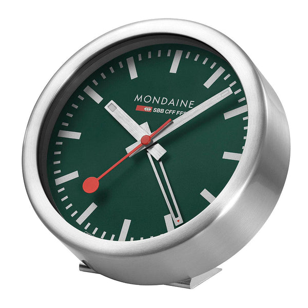 Mondaine TABLE CLOCK, 125 MM, FOREST GREEN- A997.MCAL.66SBV