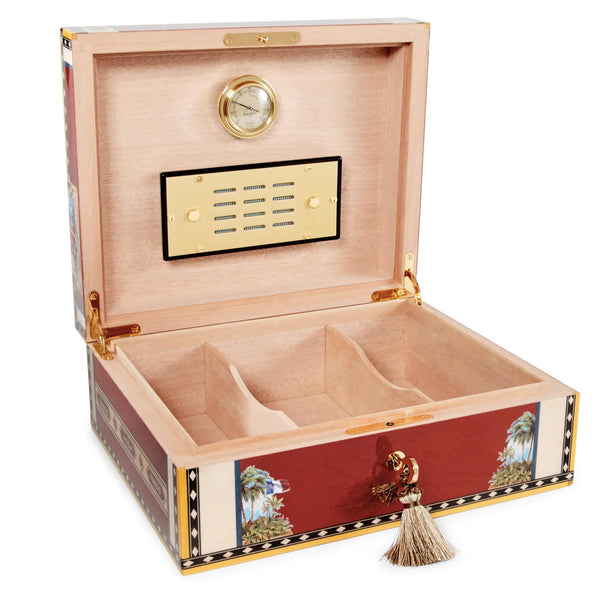 Elie Bleu - Flor De Alba Red Humidor for 75 cigars AB15SY075R