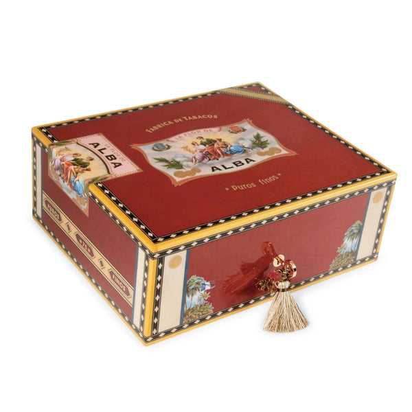 Elie Bleu - Flor De Alba Red Humidor for 75 cigars AB15SY075R