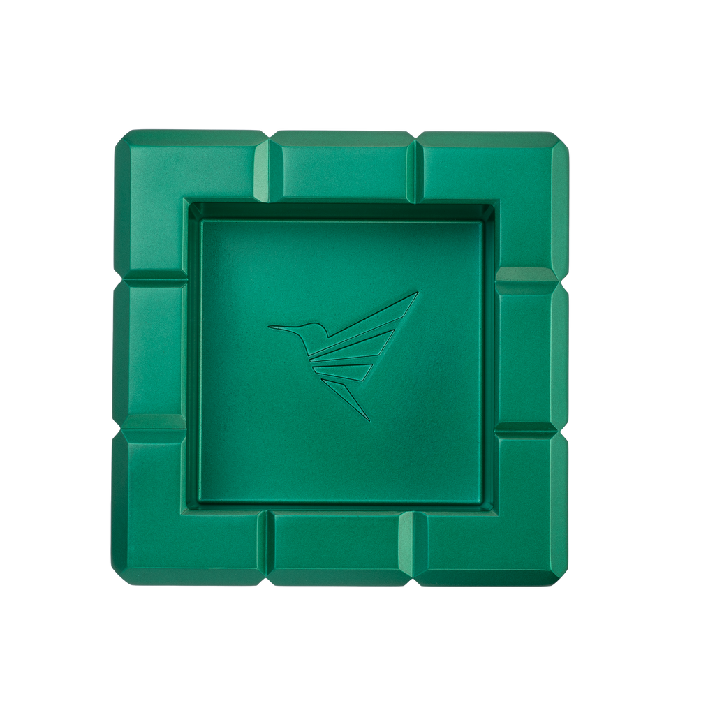 Colibri HERITAGE CUBE ASHTRAY GREEN AT125T5