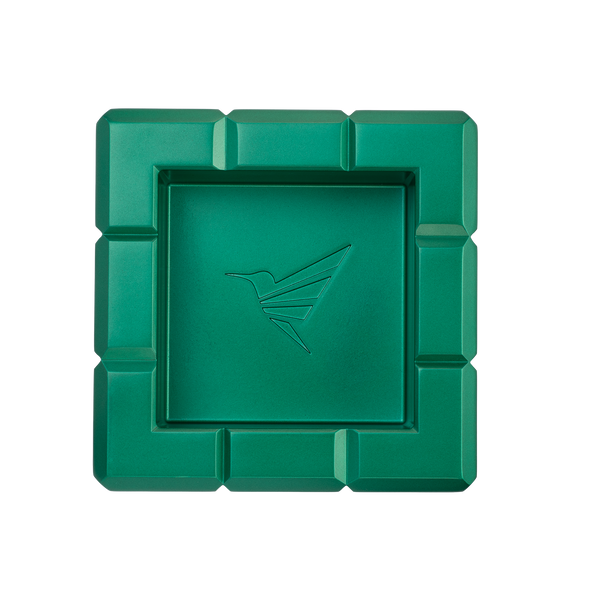 Colibri HERITAGE CUBE ASHTRAY GREEN AT125T5