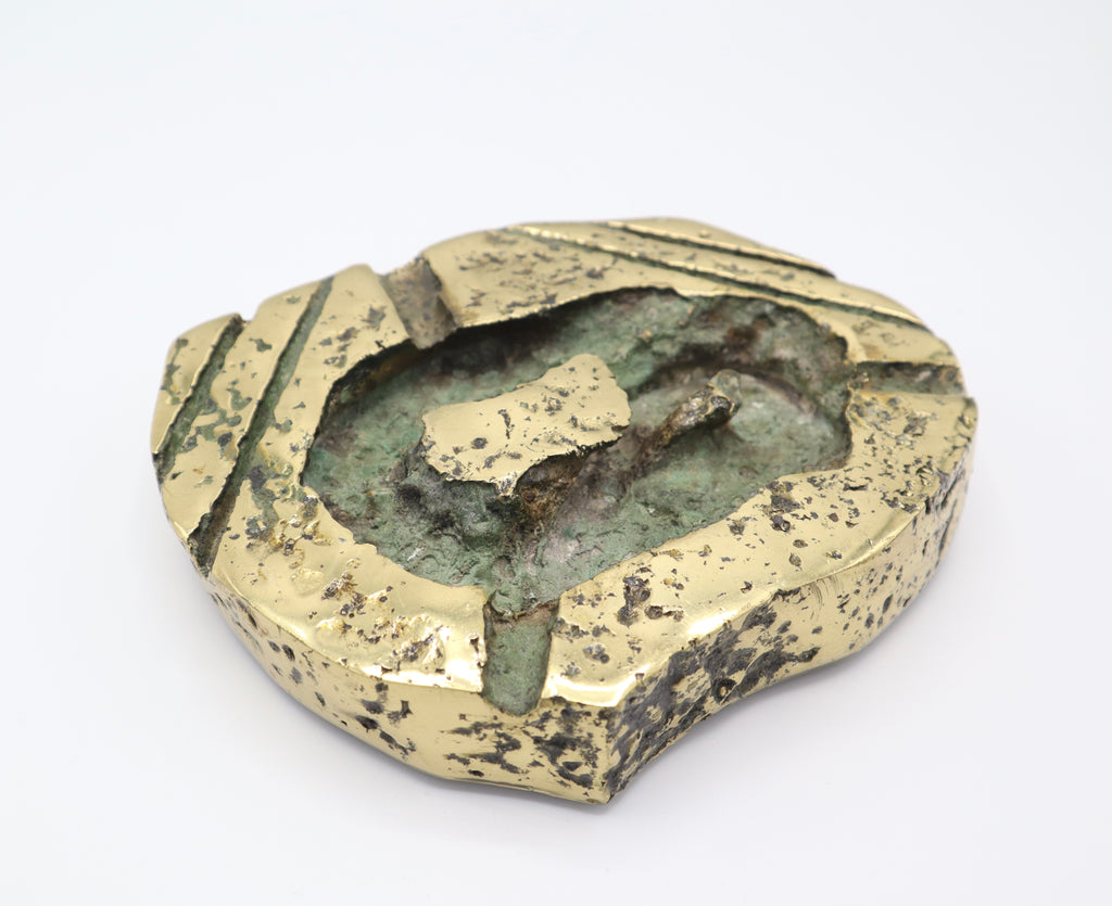 Antique Ashtray with Bronze Finishing