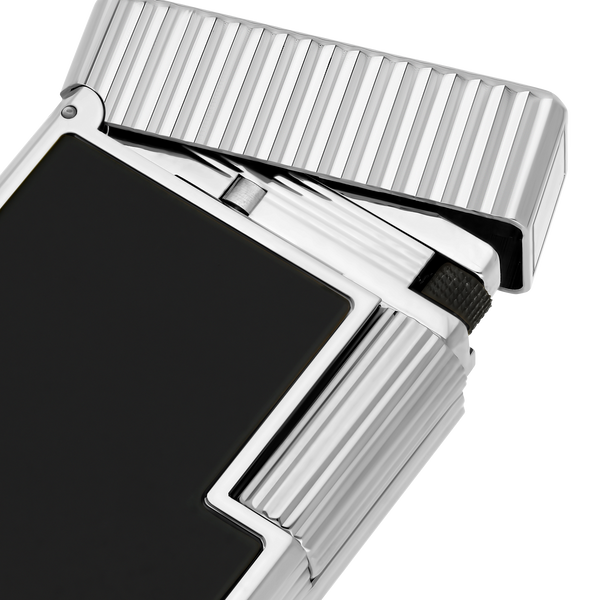 S.T. Dupont Lighter LINE 1 Vertical Lines Black/Pall C14121