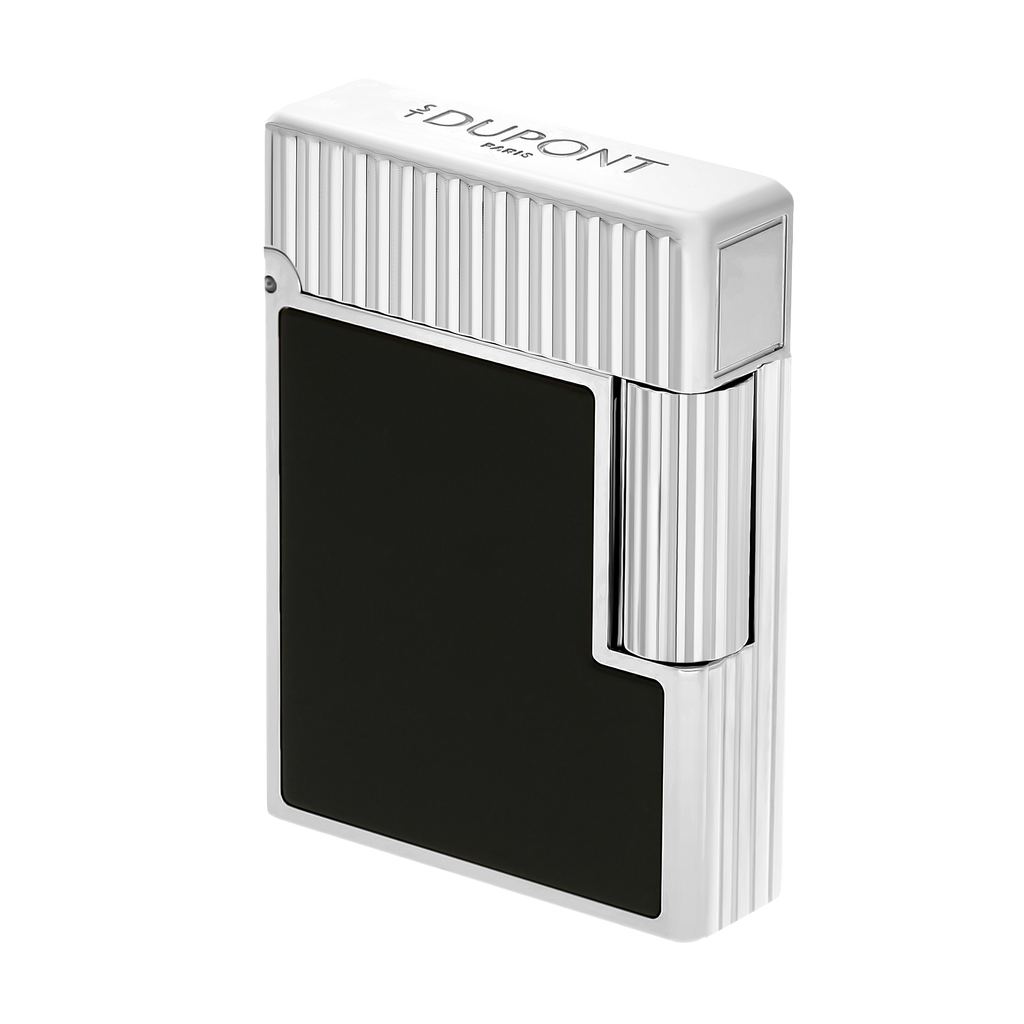 S.T. Dupont Lighter LINE 1 Vertical Lines Black/Pall C14121