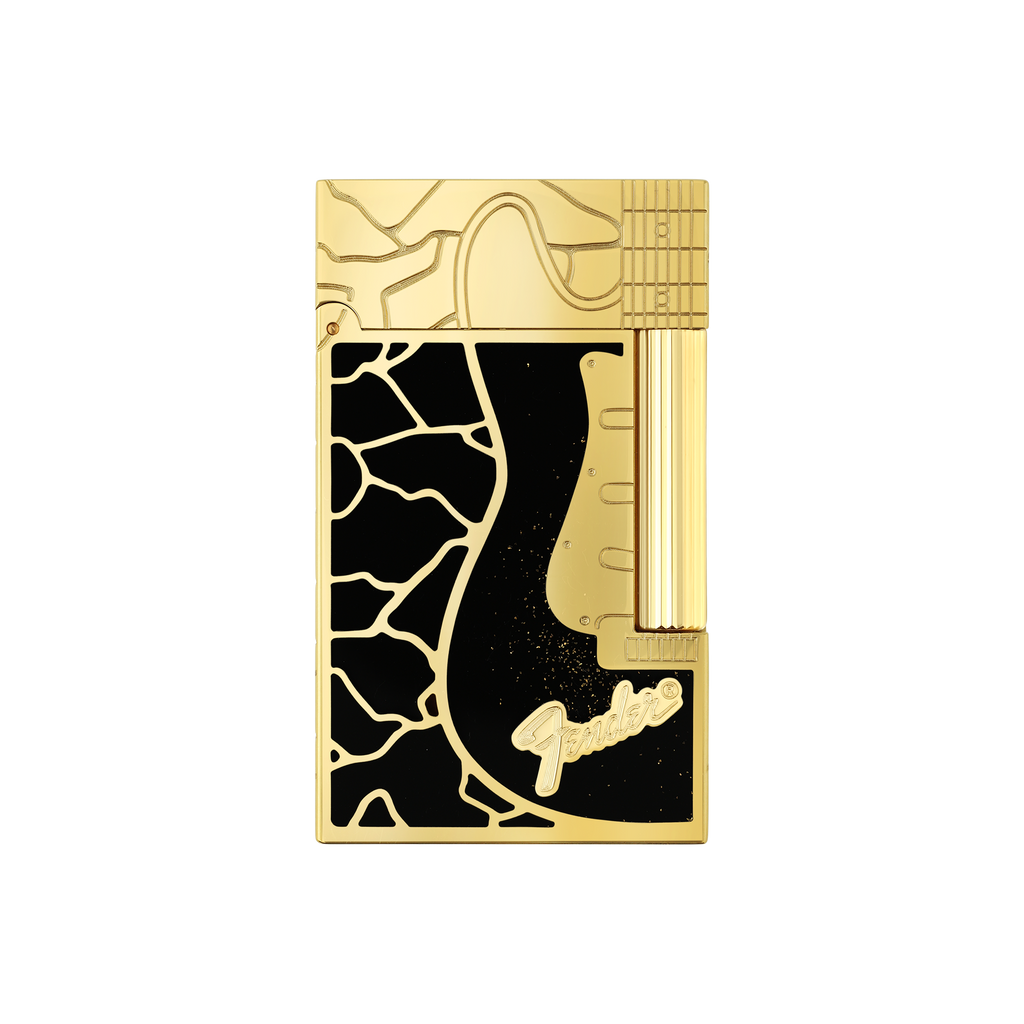 S.T. Dupont LIGNE 2 LIGHTER FENDER BLACK/YGD - C16025CL