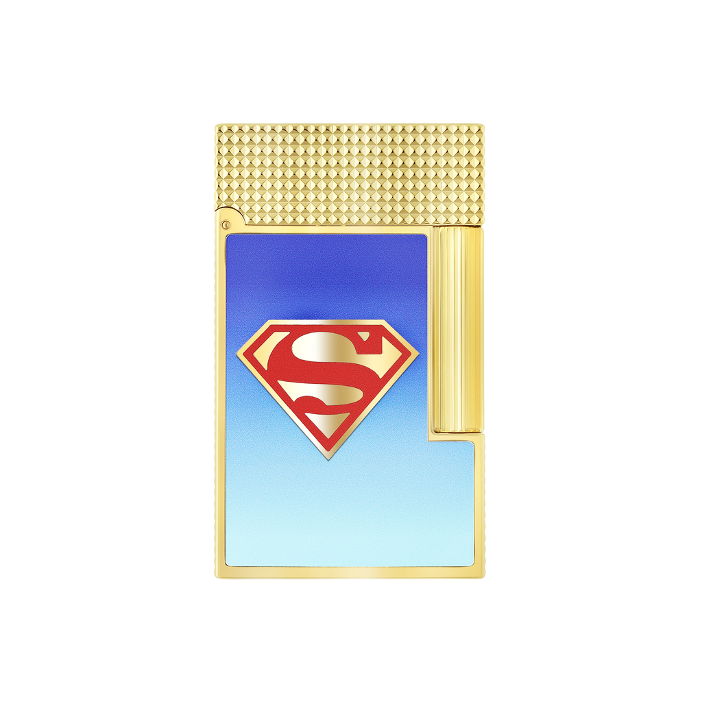 S.T. Dupont LINE 2 Lighter Superman DC Comics Blue/ YGD C16027CL