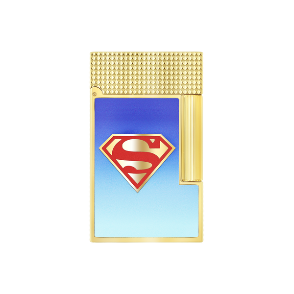 S.T. Dupont LINE 2 Lighter Superman DC Comics Blue/ YGD C16027CL