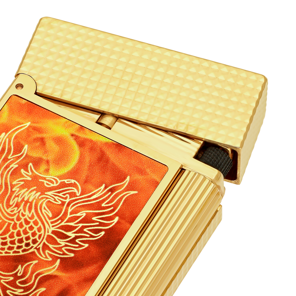 S.T. Dupont LIGNE 2 Lacquered Lighter  85th Anniversary Gold C16085CL