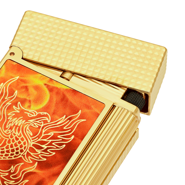 S.T. Dupont LIGNE 2 Lacquered Lighter  85th Anniversary Gold C16085CL