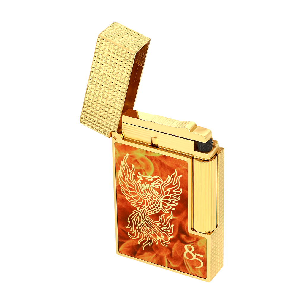 S.T. Dupont LIGNE 2 Lacquered Lighter  85th Anniversary Gold C16085CL