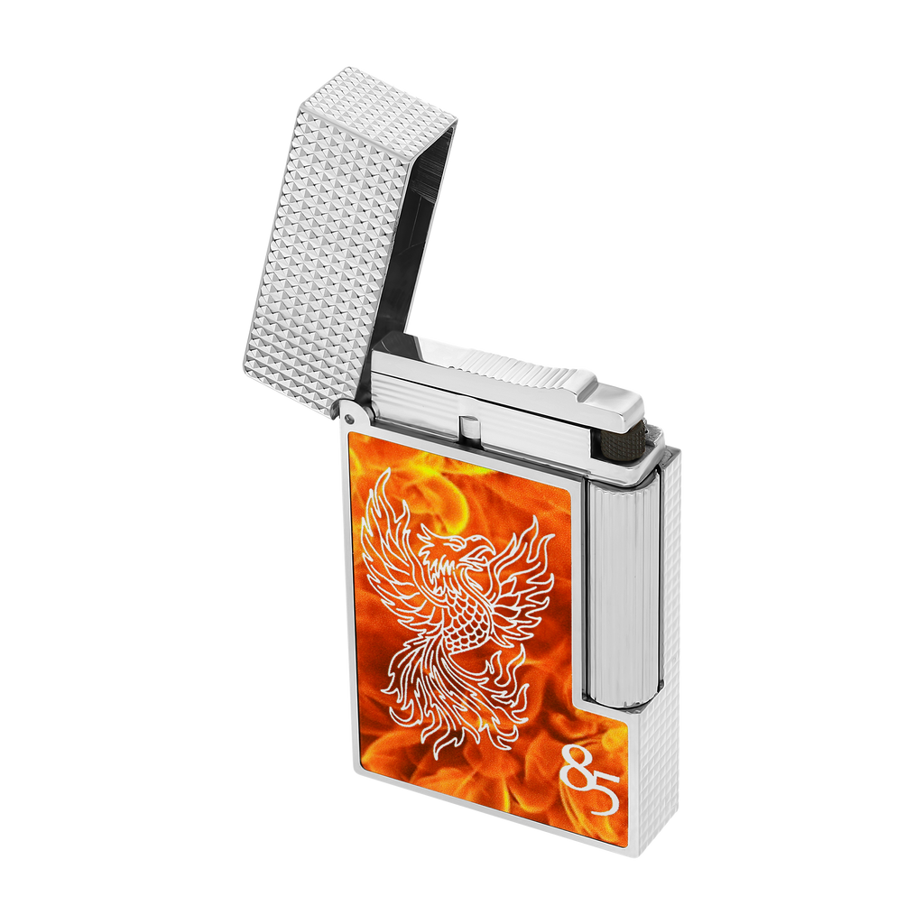 S.T. Dupont LIGNE 2 Lacquered Lighter 85th Anniversary Silver C16085PCL
