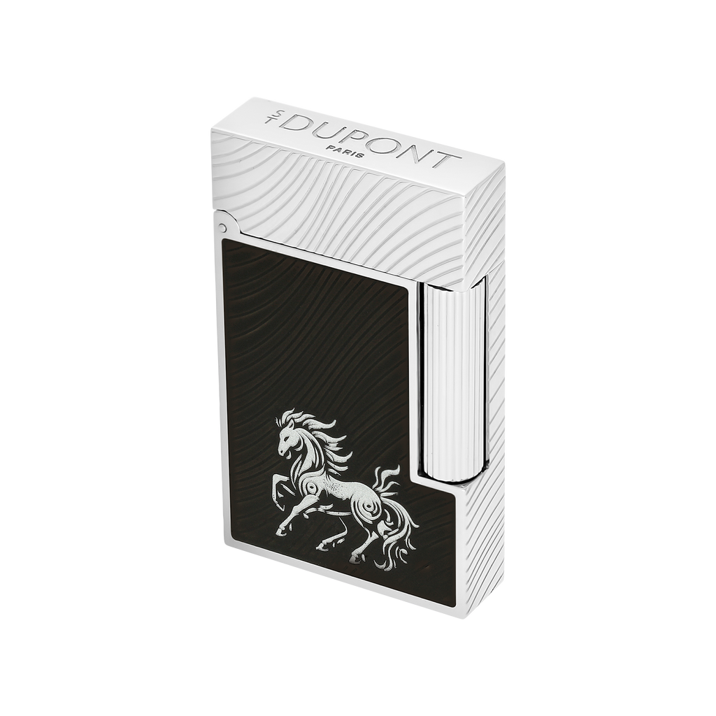 S.T. Dupont LIGNE 2 LIGHTER HORSE BLACK/PALL - C16088CL
