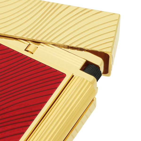 S.T. Dupont  LIGNE 2 LIGHTER Horse Mane Red/ Gold C16089CL