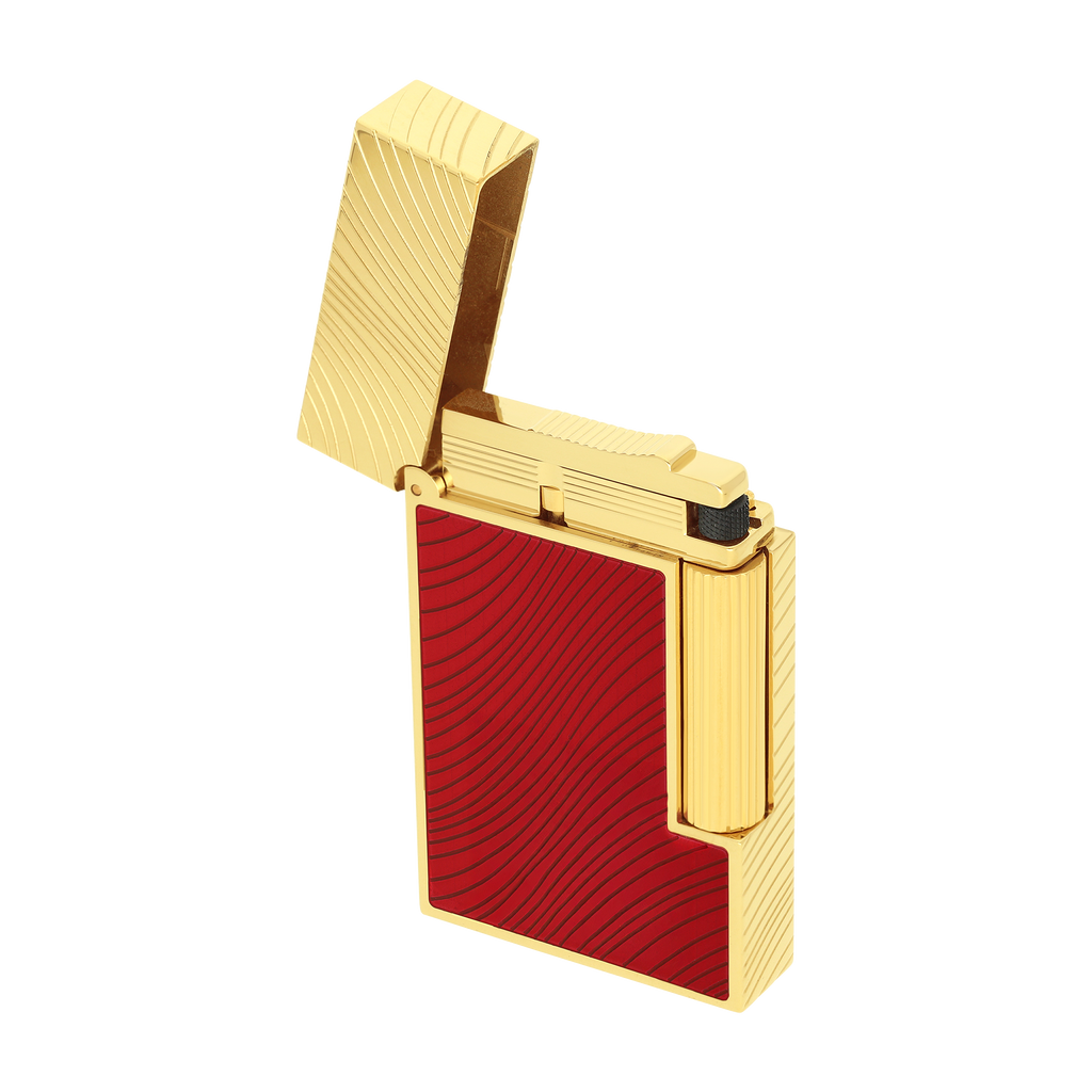 S.T. Dupont  LIGNE 2 LIGHTER Horse Mane Red/ Gold C16089CL