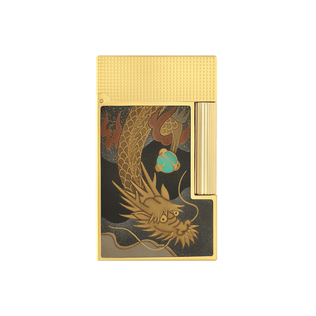 S.T. Dupont LIGNE 2 Lacquered lighter Maki-E Brown C16150