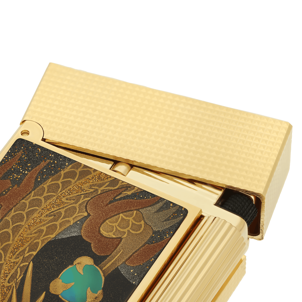 S.T. Dupont LIGNE 2 Lacquered lighter Maki-E Brown C16150