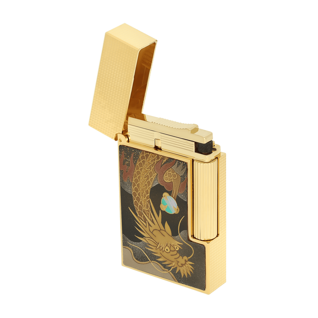 S.T. Dupont LIGNE 2 Lacquered lighter Maki-E Brown C16150