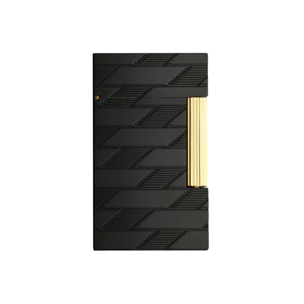 S.T. Dupont LINE 2 Guilloche Monogram 1872 Black Lighter C16179