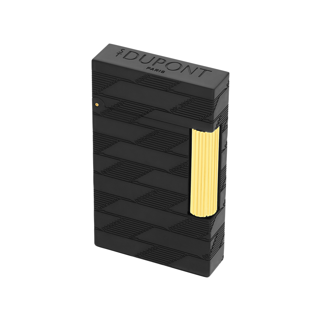 S.T. Dupont LINE 2 Guilloche Monogram 1872 Black Lighter C16179