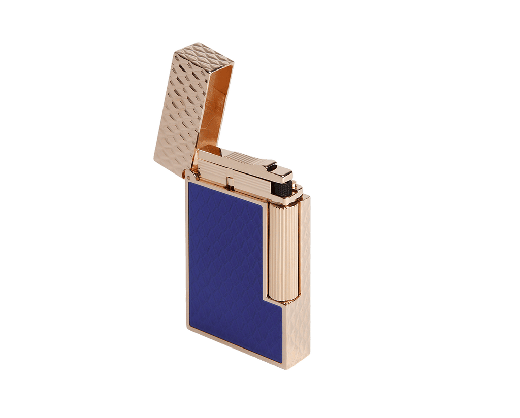 S.T. Dupont LINE 2 BLUE AND ROSE GOLD DRAGON SCALES LIGHTER-C16632