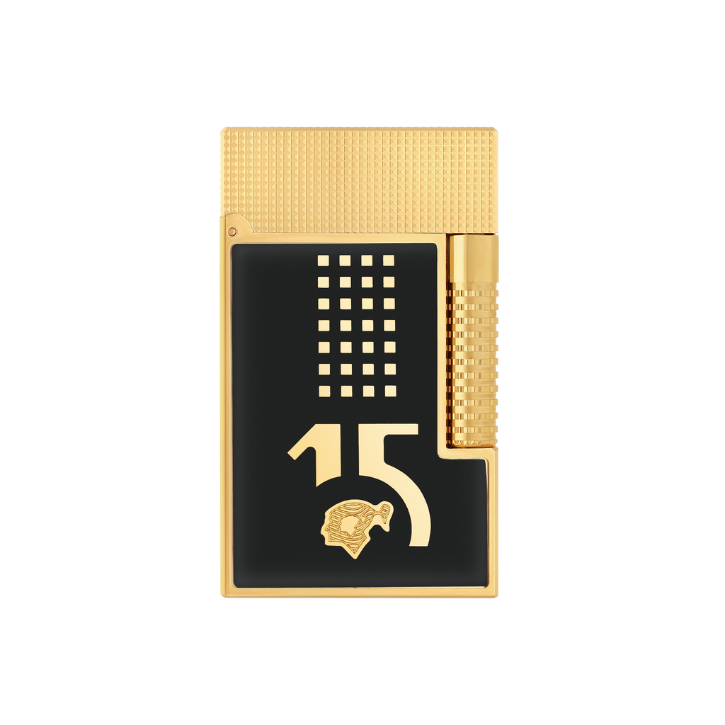 S.T. Dupont LE GRAND Lacquered Behike Black / Gold Lighter- C23003CL