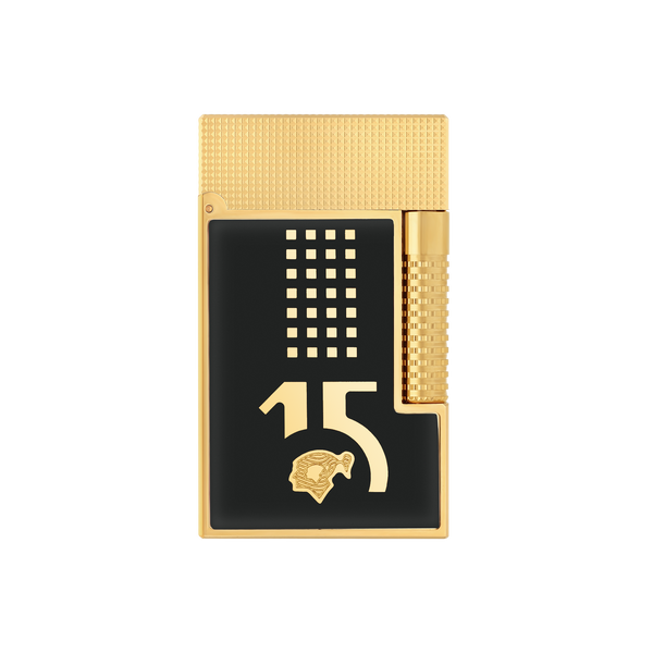 S.T. Dupont LE GRAND Lacquered Behike Black / Gold Lighter- C23003CL