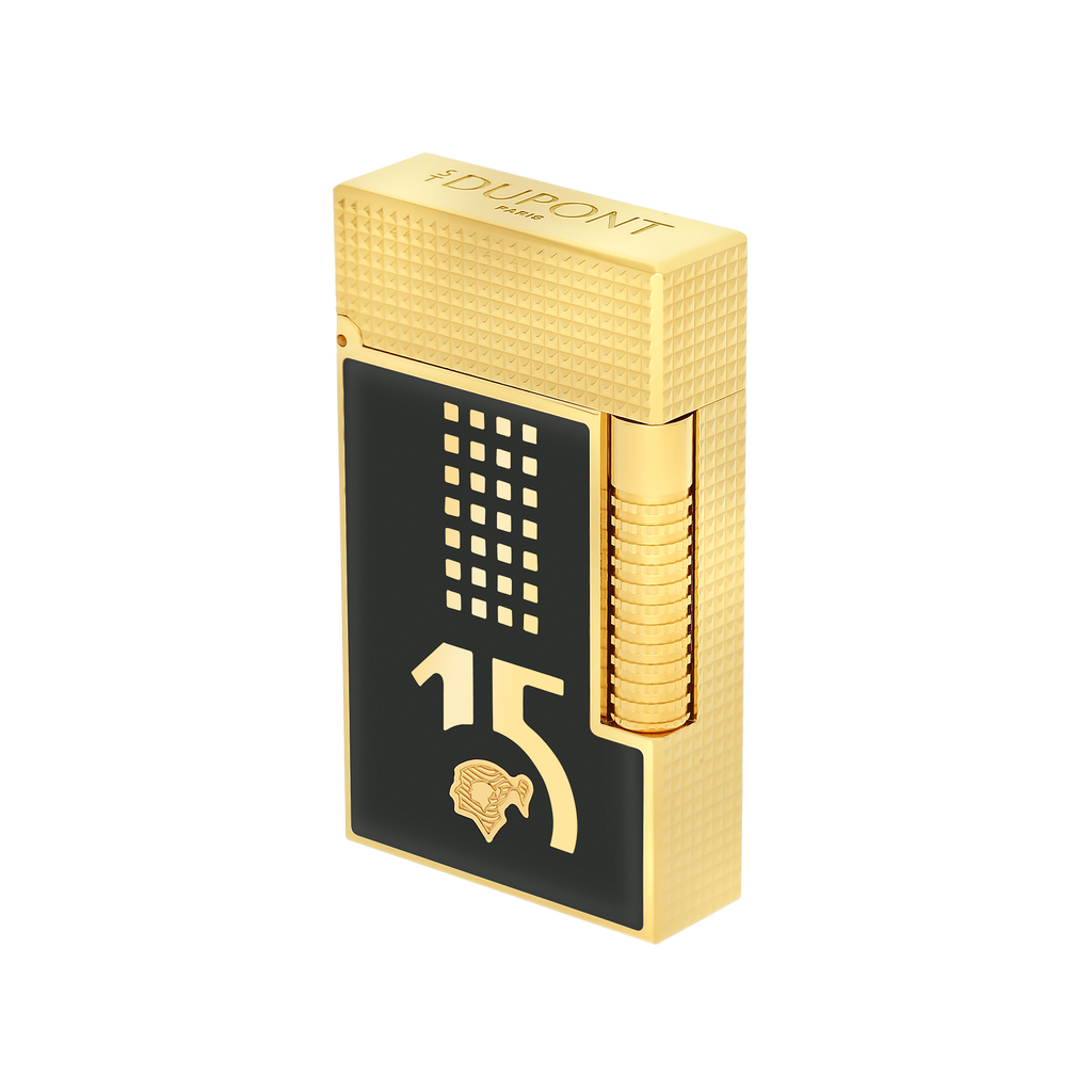 S.T. Dupont LE GRAND Lacquered Behike Black / Gold Lighter- C23003CL