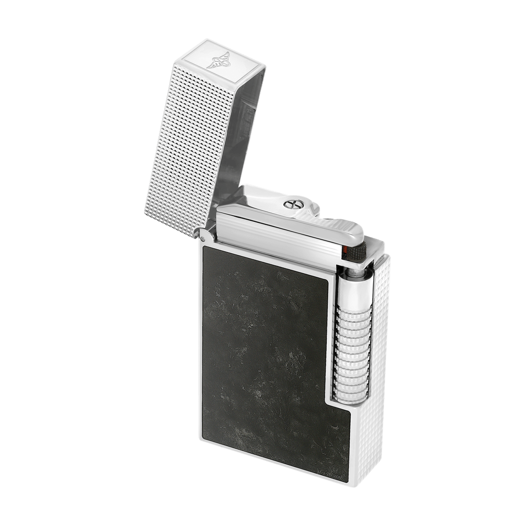 S.T. Dupont Le Grand Dupont Lacquered Lighter Popote Black/Pall- C23016CL