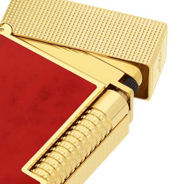 S.T. Dupont Le Grand Dupont Lacquered Lighter Popote Red/YGD C23018CL