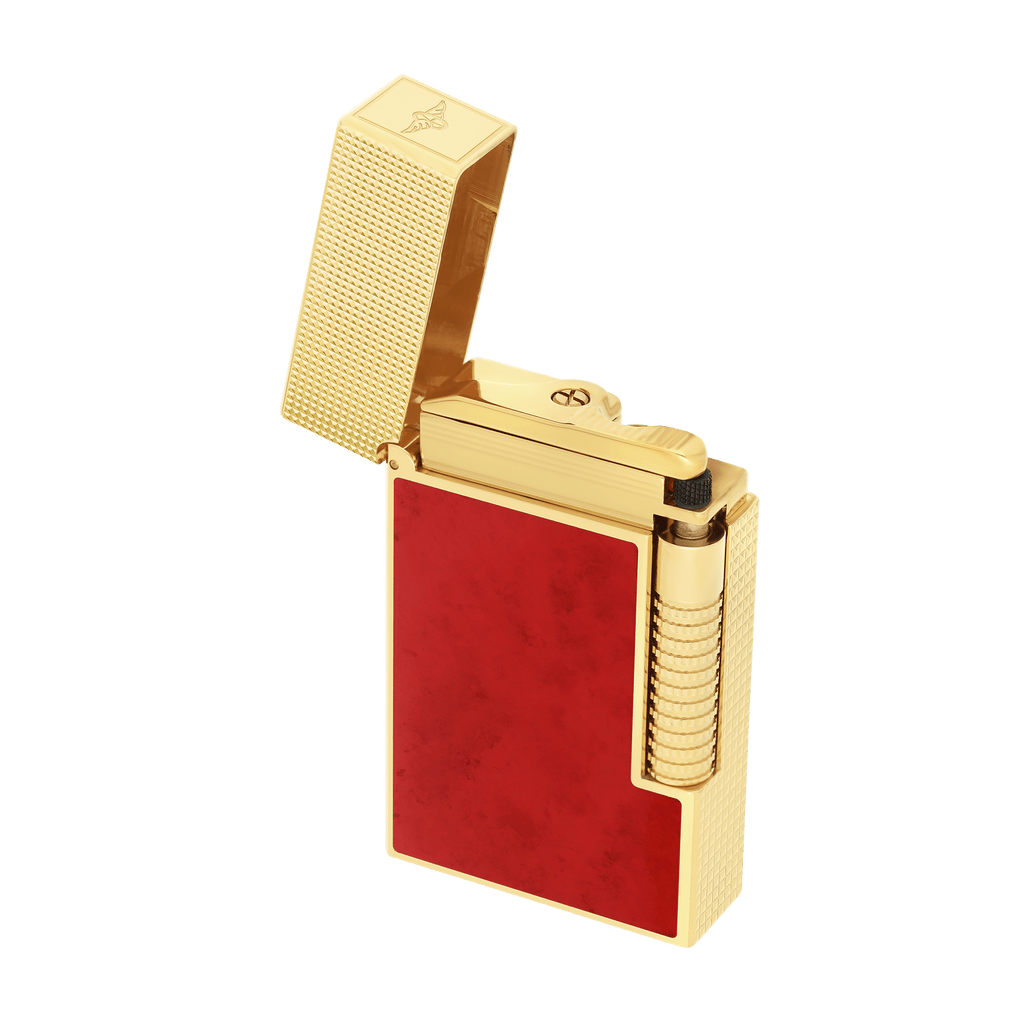 S.T. Dupont Le Grand Dupont Lacquered Lighter Popote Red/YGD C23018CL